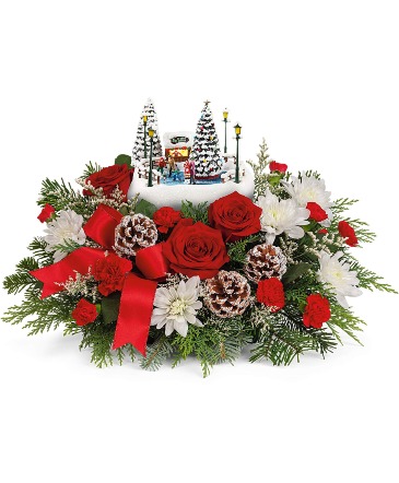 Thomas Kinkade's Skate into the Holidays Bouquet in Moses Lake, WA | FLORAL OCCASIONS