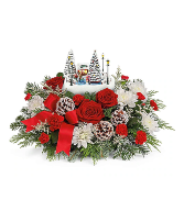 Thomas Kinkade's Skate into the Holidays Bouquet 