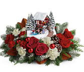 Thomas Kinkade's Snowfall Dreams Bouquet Arrangement