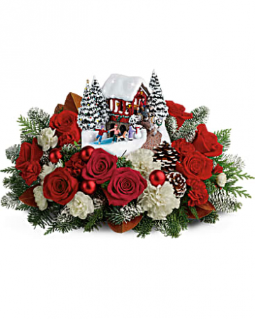 Thomas Kinkade's Snowfall Dreams Bouquet Christmas Collectible