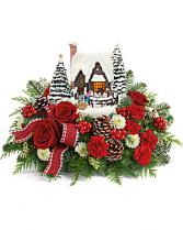 Thomas Kinkade's Warm Winter Wishes Bouquet  Christmas