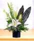 Restful: Green, Blue and White Vase Arrangement