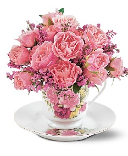 Thoughtful Teacup Floral Bouquet