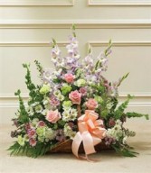 Thoughts and Prayers Fireside Basket - Pastel Funeral - Sympathy