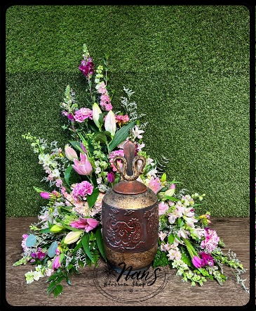 Thoughts of Pink **Urn NOT Included!** in Bryan, TX | NAN'S BLOSSOM SHOP