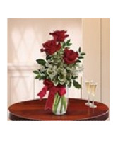Thoughts Of You Bouquet with Red Roses 