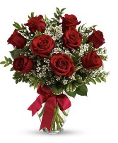Thoughts of You Bouquet with Red Roses 