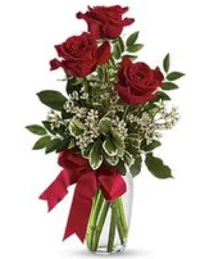 Thoughts Of You Bouquet With Red Roses Valentines