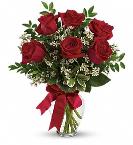 Thoughts of You Red Rose Arrangement