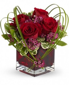 Thoughts Of You Cubed Rose Arrangement