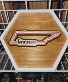 Threaded Laser 3D Hexagon Decoration gift