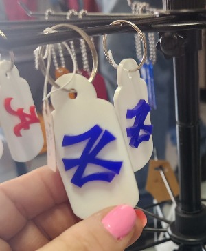 Threaded Laser Creations Keychain NY Yankees Gift