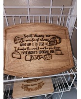 Threaded Laser Engraved Charcuterie Board gift