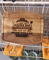 Threaded Laser Engraved Charcuterie Board gift