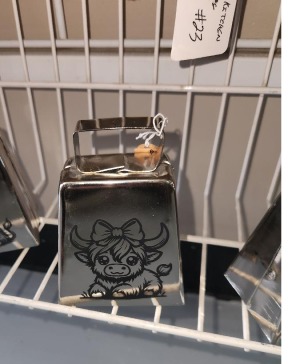 Threaded Laser Etched Cowbell gift