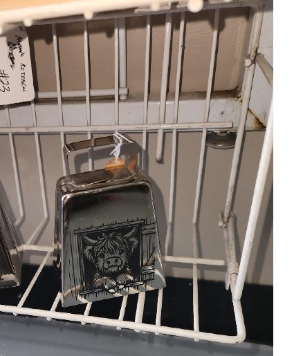 Threaded Laser Etched Cowbell gift