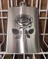 Threaded Laser Etched Flask gift