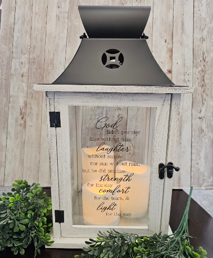 Three candle memorial lantern