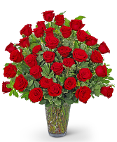 Three Dozen Elegant Red Roses 