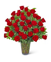 Three Dozen Elegant Red Roses Flower Arrangement