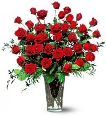Three Dozen Red Roses Rose Arrangement