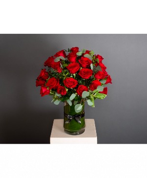Three Dozen Roses Vase Arrangement