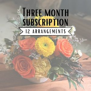 Three Month Subscription Flower Subscription
