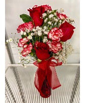 Three of Hearts Vase arrangement