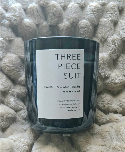 Three  Piece Suit 12oz candle $24 