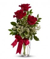 Three Rose Premium Red Rose Arrangement