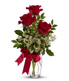 Three Rose Premium Red Rose Arrangement