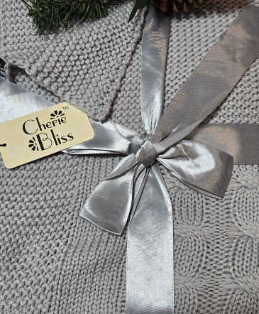 COMFY COZY BLANKET Soft knit Throw blanket, grey or beige  in Halifax, NS | Twisted Willow