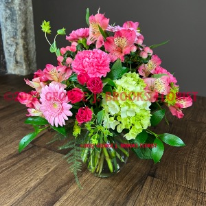 TICKLE ME PINK Lovely Mixed Flowers In Pink Tones
