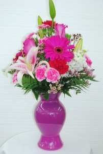 Tickled Pink Vase Arrangement