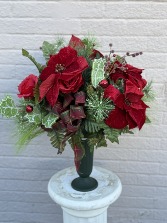 "Tiffany" Cemetery Vase Silk arrangement