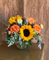 TIME FOR THANKS FLOWER ARRANGEMENT