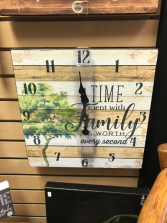 Time Spent With Family Clock 