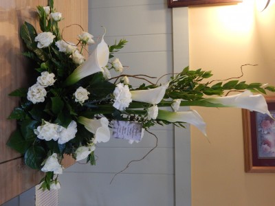 Timeless Calla Lilly Arrangement Sympathy