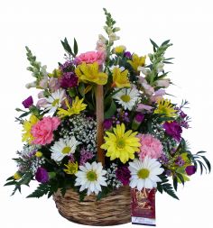 Timeless Elegance Basket arrangement