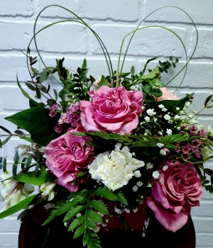 Timeless Embrace - Pink Rose Arrangement