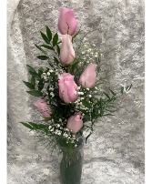 Timeless Love Pink Half Dozen Roses