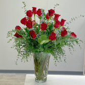 Timeless Two Dozen Vase Arrangement