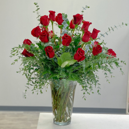 Timeless Two Dozen Vase Arrangement