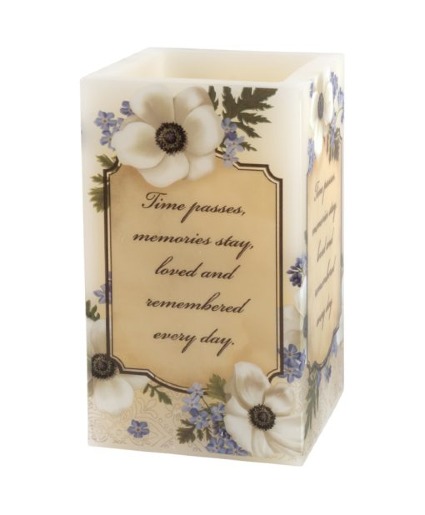 Times Passes Candle 10707 Sympathy Keepsake