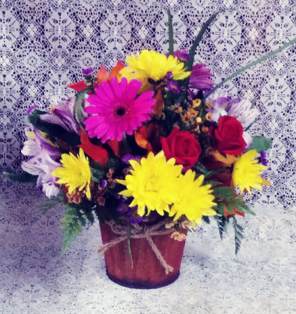 Tin Bucket Floral Design