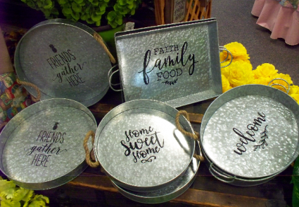 Tin Trays with Message
