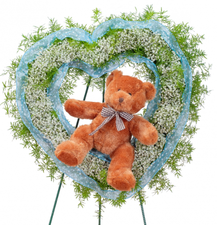 Tiny Angels Wreath in Blue