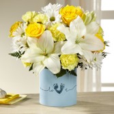 Tiny Miracle New Baby Boy Bouquet
