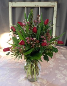 Tip Toe Through the Tulips Vase Arrangement