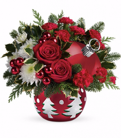 Tis' the Season Ornament Christmas Arrangement